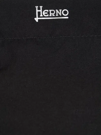 Herno Men Waterproof 2-layer Laminar Fabric In Black
