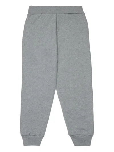 Marni Logo-detail Sweatpants In Gray