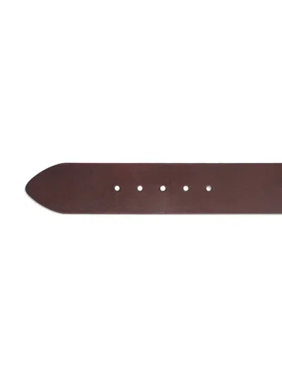 Saint Laurent Sculpted-buckle Leather Belt