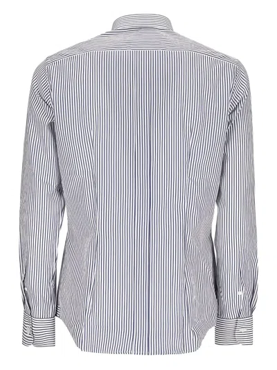Raf Moore Pinstripe Shirt In Gray