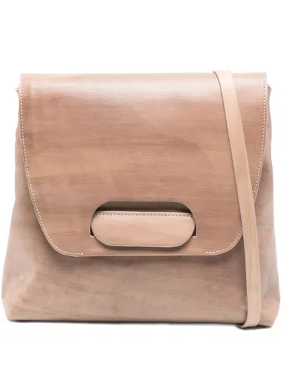 Cecchi De Rossi Leather Flap-detail Shoulder Bag