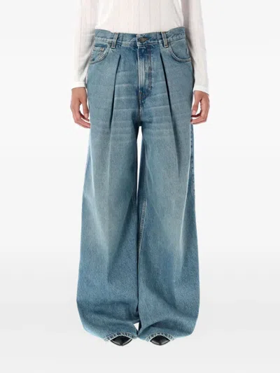 Haikure Candy Pleated Wide-leg Jeans In Multi