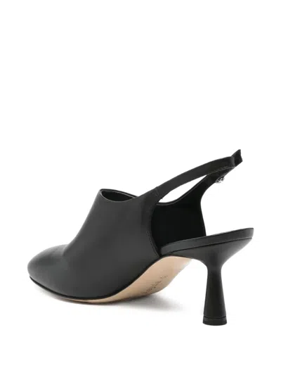 Aeyde Malin Heel Round Toe Pumps In Black
