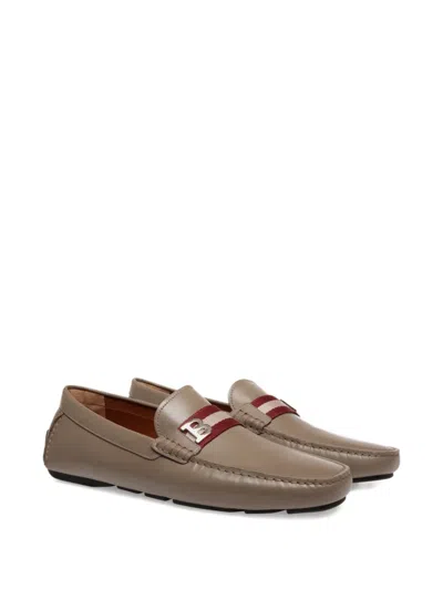 Bally Driver Leather Strap Loafers