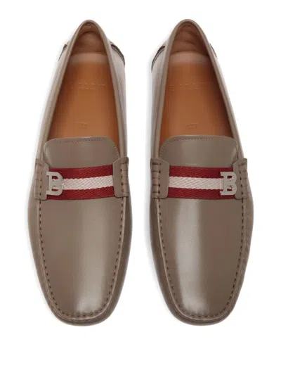 Bally Driver Leather Strap Loafers