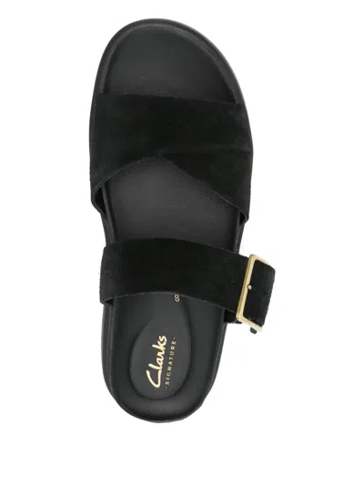 Clarks Aristella Buckled Platform Sandals