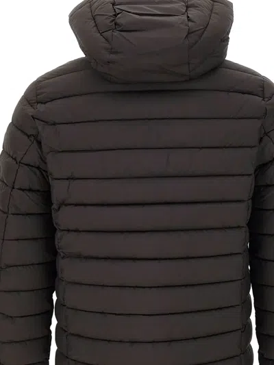 Save The Duck Hooded Quilted Jacket In Black