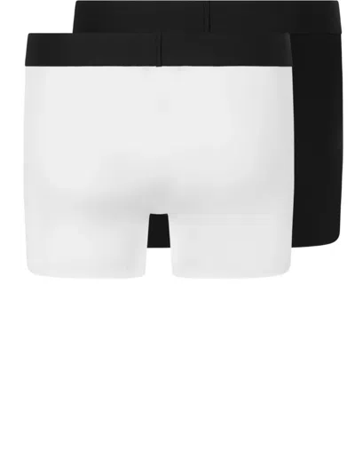 Versace Logo-waistband Boxer (pack Of Two) In Black