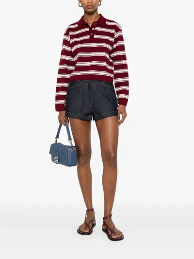 Sandro Denim Shorts In Blue