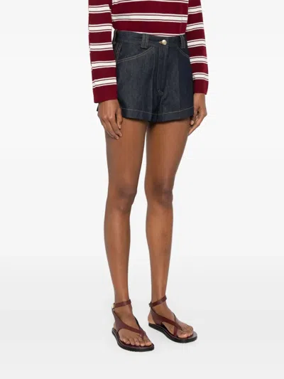 Sandro Denim Shorts In Blue