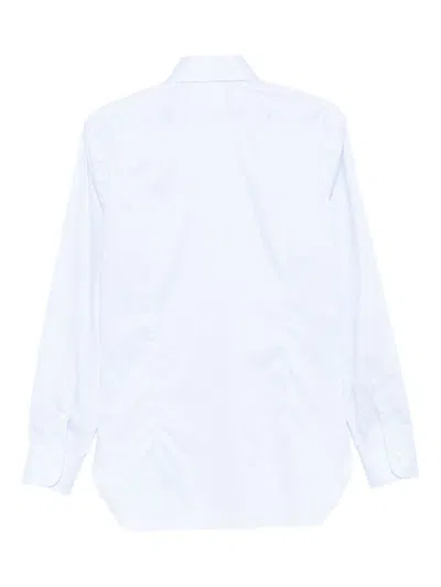 Barba Napoli Long-sleeve Button-up Shirt In Blue