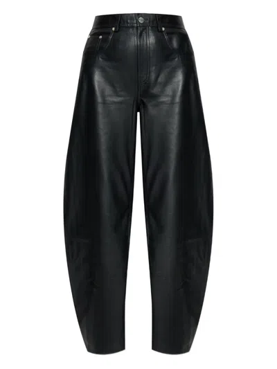 Gestuz Leather Trousers In Black