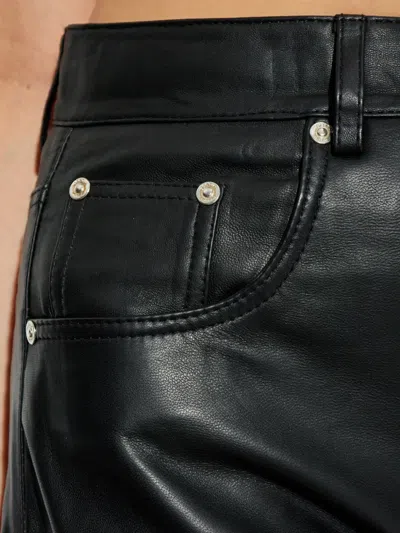 Gestuz Leather Trousers In Black