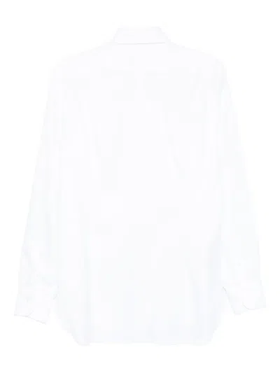Barba Napoli Seersucker Shirt In White