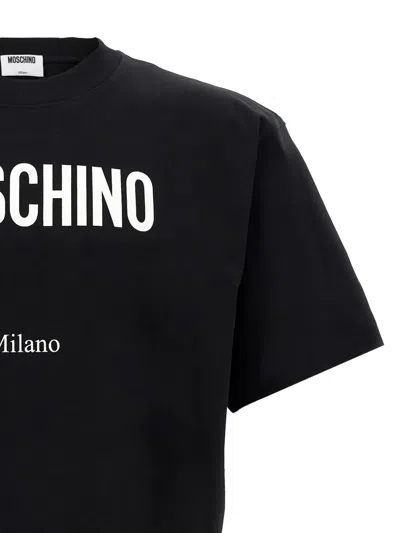 Moschino Crew Neck Graphic T-shirt With Short Sleeves