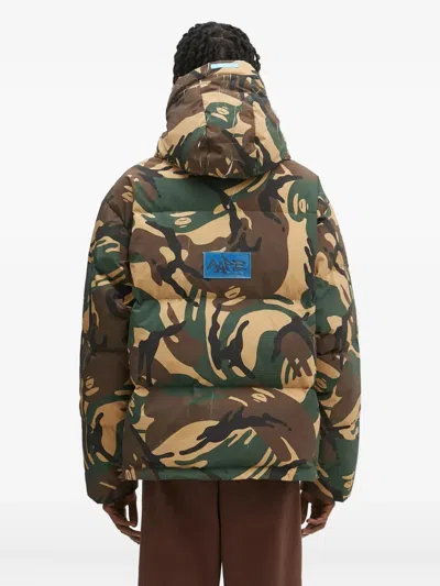 Aape By A Bathing Ape Camouflage-pattern Padded Jacket In Multi