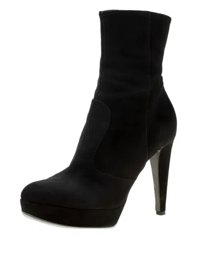 Pre-owned Sergio Rossi 2024 110mm Platform Boots In Black
