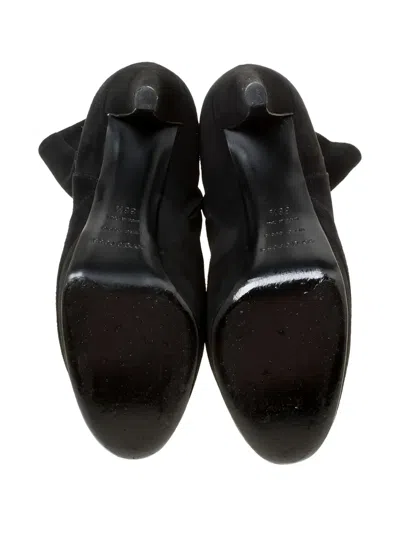 Pre-owned Sergio Rossi 2024 110mm Platform Boots In Black