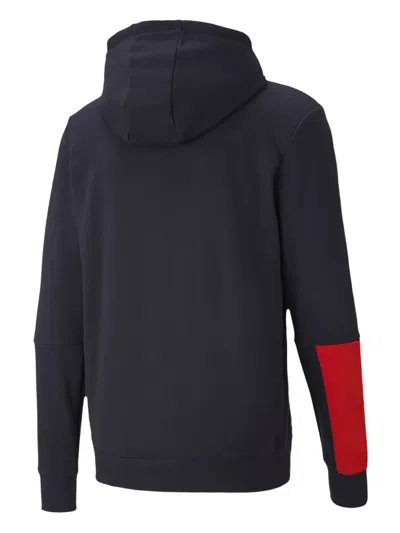 Puma X Red Bull Racing Logo-print Hoodie In Blue