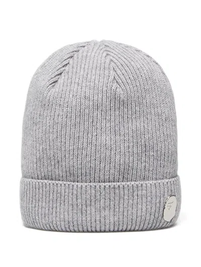 A Bathing Ape One Point Ribbed Knit Beanie