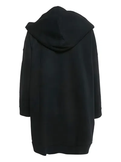 Pre-owned Valentino 2024 Pansy-appliqué Hoodie In Black