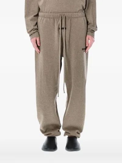 Essentials Drawstring Tie-up Track Pants In Nude