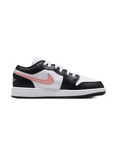 Jordan 1 Low "white/black/rust Pink" Sneakers In Black