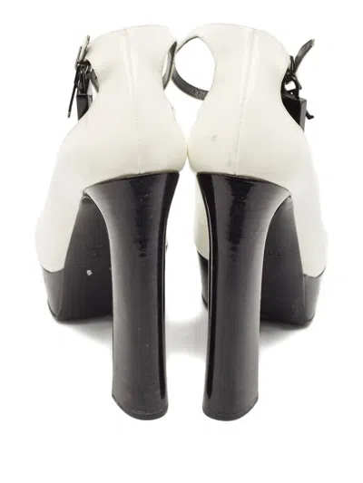 Pre-owned Tom Ford 2024 120mm Padlock-embellished Pumps In White