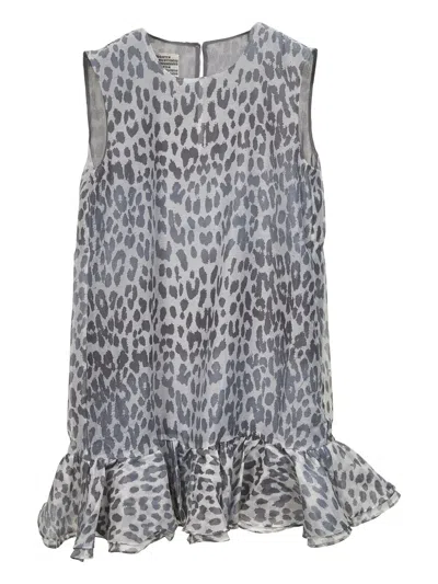 Baum Und Pferdgarten Ruffled Dress In Gray