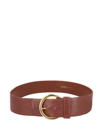 Pre-owned Vintage Buckle Belt In Brown