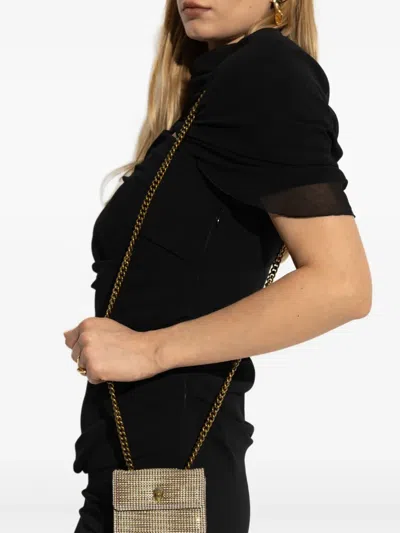 Kurt Geiger Micro Kensington Crystal-embellished Chain Bag