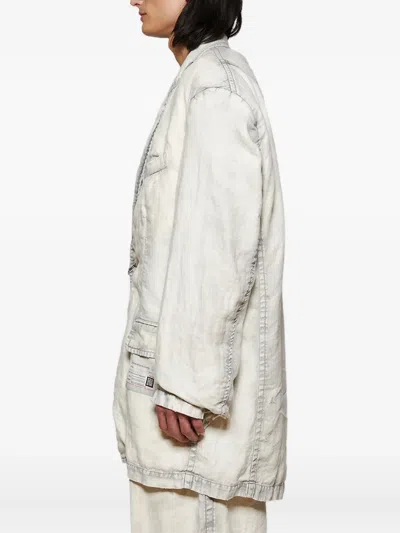 Miharayasuhiro Single-breasted Blazer In White