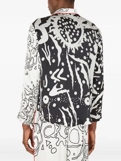 Honey Fucking Dijon Fluid Asymmetric Shirt In White