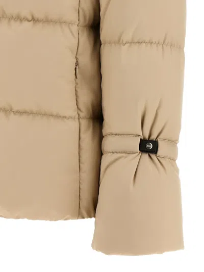 Herno Quilted High-neck Puffer Jacket In Nude