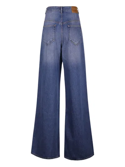 Isabel Marant Étoile Gz Lemon High-rise Wide-leg Trousers In Blue