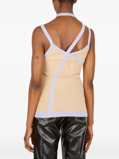 Ninamounah Asymmetric Panelled Top In Neutral