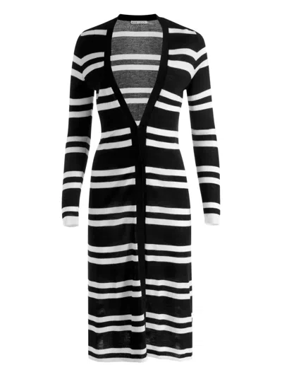 Alice And Olivia Callan Striped Maxi Cardigan