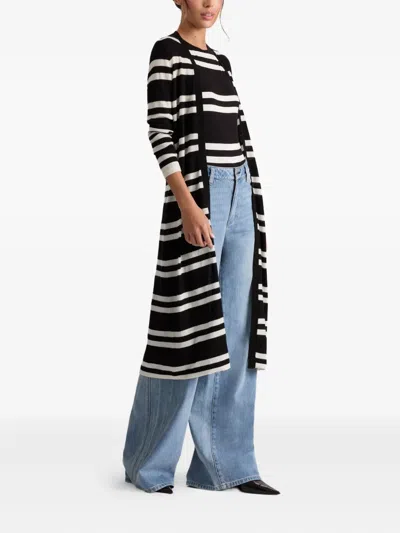 Alice And Olivia Callan Striped Maxi Cardigan