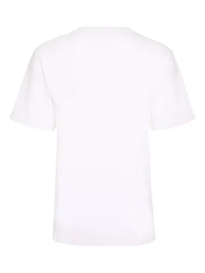 Rabanne Logo-detail Crew-neck T-shirt In White