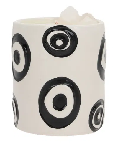 10 Corso Como X Love & Stones Circle-pattern Ceramic Candle In White