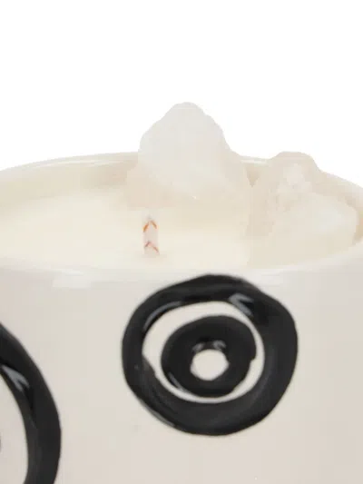 10 Corso Como X Love & Stones Circle-pattern Ceramic Candle In White