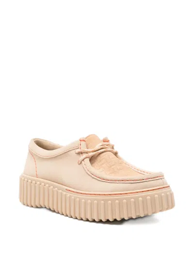 Clarks Torhill Textured-platform Derby Shoes