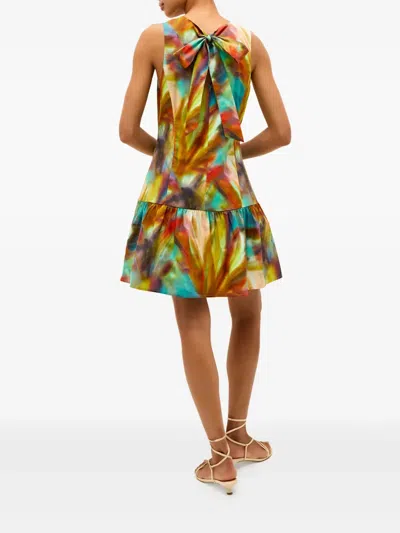 Marie Oliver Marilyn Abstract-print Tiered Mini Dress In Multi