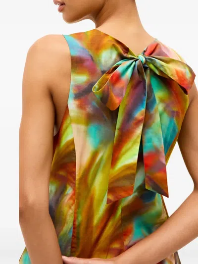 Marie Oliver Marilyn Abstract-print Tiered Mini Dress In Multi