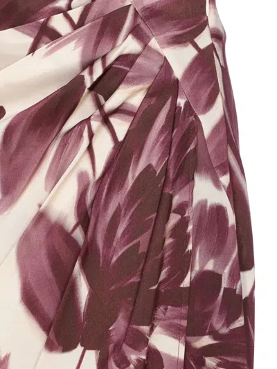 Twinset Floral Skirt In Neutral