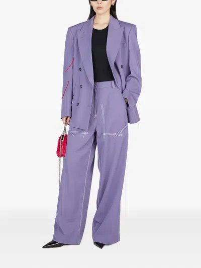 Stella Mccartney Straight-leg Trousers In Purple