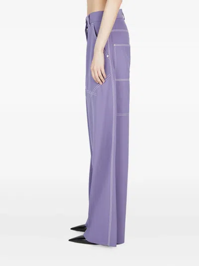 Stella Mccartney Straight-leg Trousers In Purple