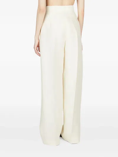 The Row Pressed-crease Trousers In White