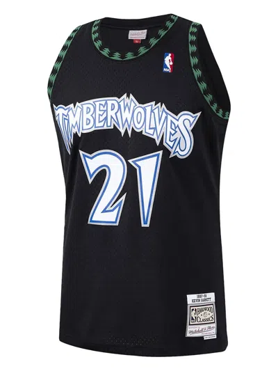 Mitchell & Ness X Nba Swingman "minnesota Timberwolves Alternate Kevin Garnett" Tank Top In Black
