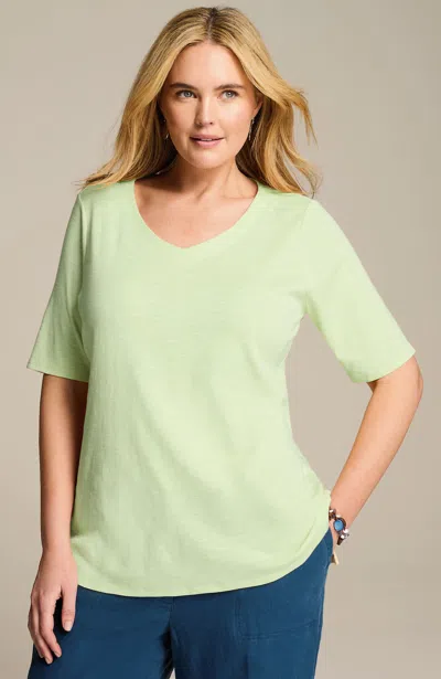 Jjill J.jill Pima-slub Elbow-sleeve Tee
